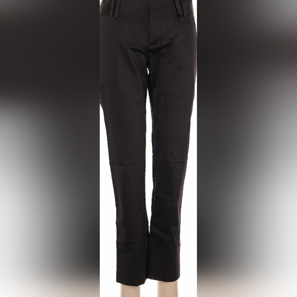 Banana Republic Charcoal Cropped Khaki Dress Pants Women's Size 2